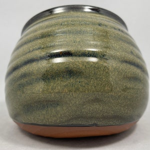 Handmade Stoneware Salt Cellar in Sage Green image 6