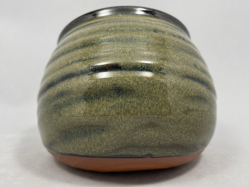 Handmade Stoneware Salt Cellar in Sage Green image 6