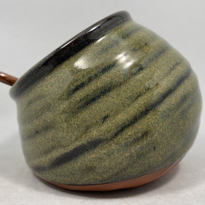 Handmade Stoneware Salt Cellar in Sage Green image 5