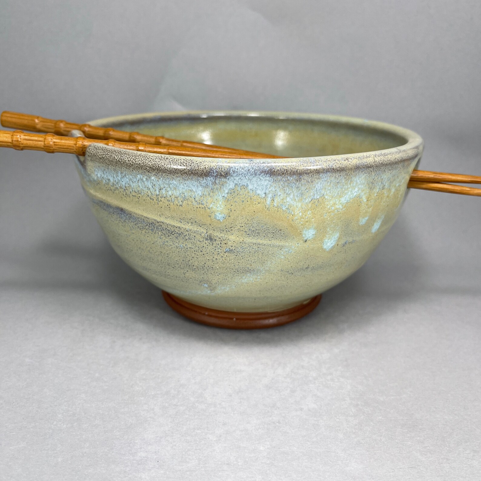 Pottery Noodle Bowl Ramen Bowl Pho Bowl in Sea Foam Glaze Etsy