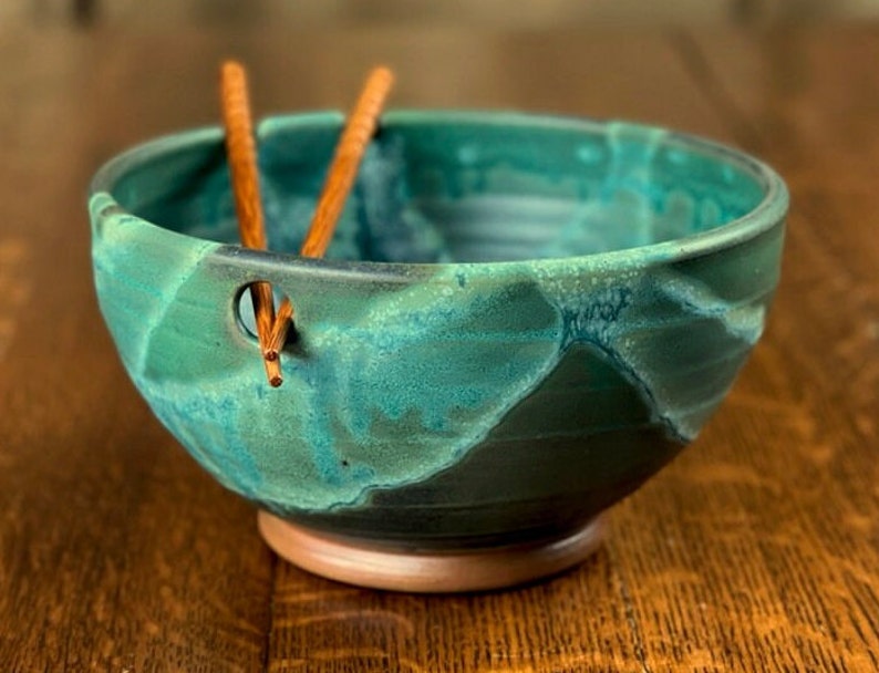 Pottery Noodle Bowl in Weathered Bronze Satin Matte Glaze image 5