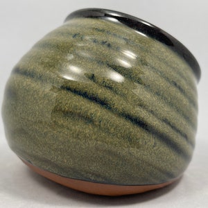 Handmade Stoneware Salt Cellar in Sage Green image 7