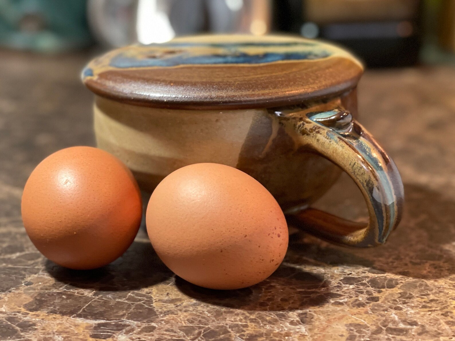 Pottery Egg Cooker Microwave Cooker in Moon Pie Satin Matte Etsy
