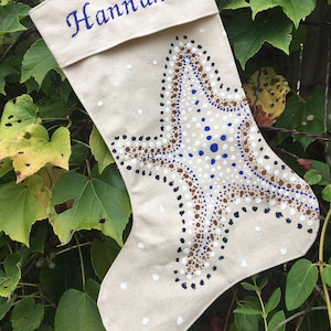 Starfish Christmas Stocking