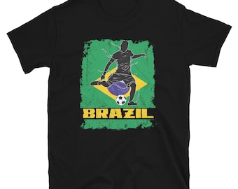 T-shirt graphique Brazil Soccer Pride – T-shirt de fan de football pour le jour du match