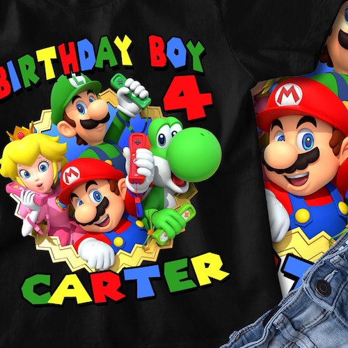 SUPER MARIO Personalized Birthday T 