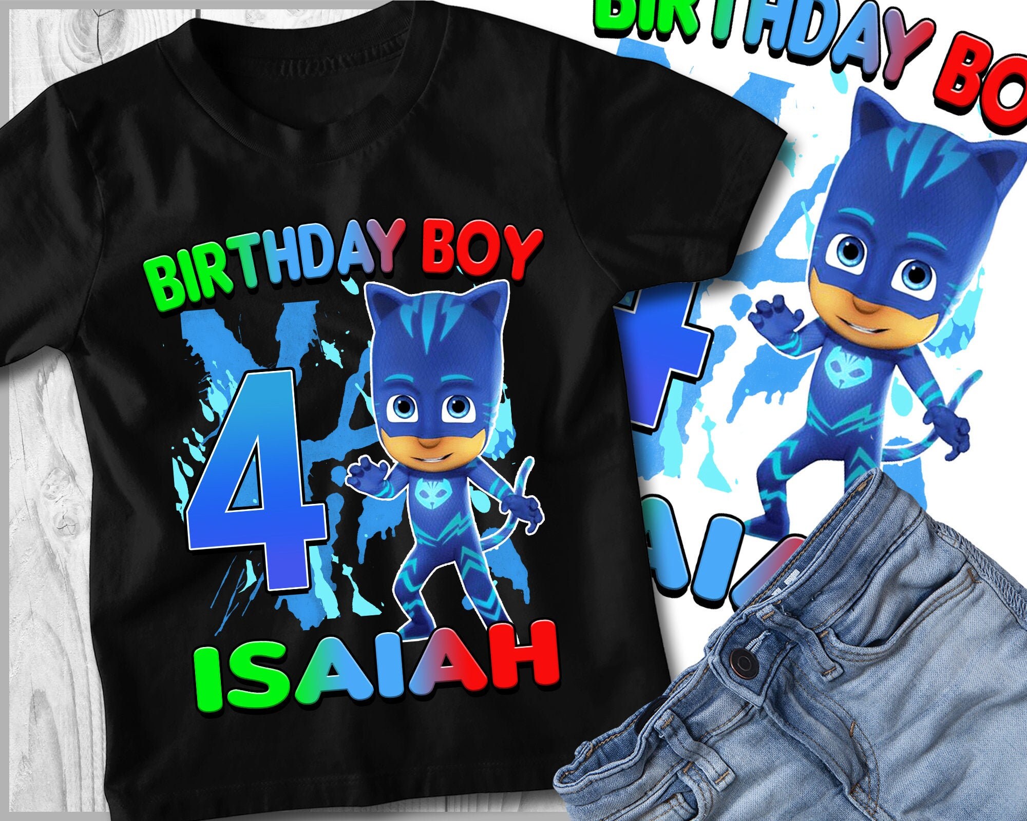 CATBOY PJ Masks Birthday Shirt Catboy PJ Masks Birthday Etsy