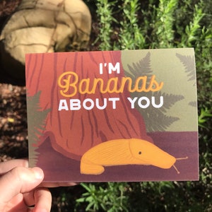Soy plátanos por ti Tarjetas de felicitación