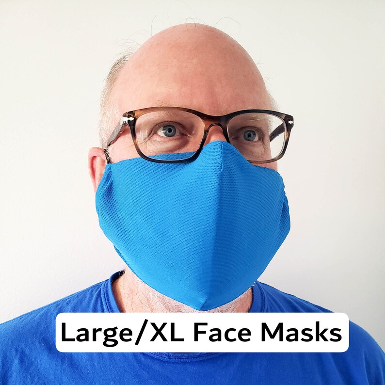 XL Adjustable Adult Face Mask Big and Tall Face Masks Etsy