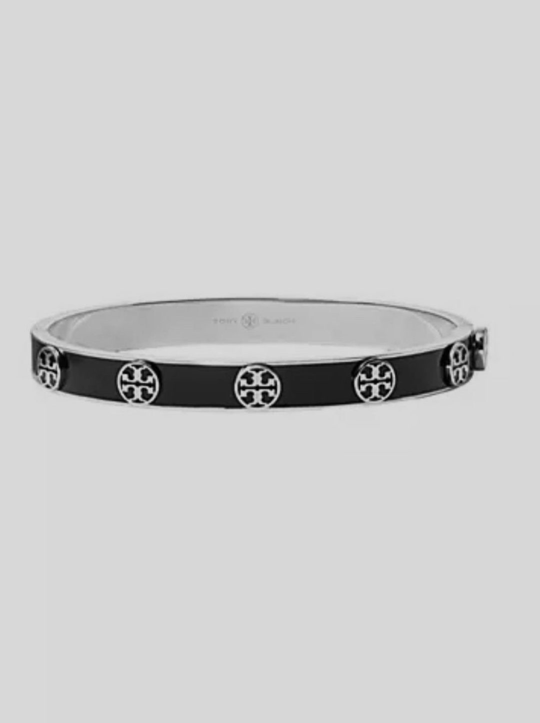Tory Burch Replica Band Bracelet. Black and Silver Bangle. Etsy UK