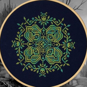 Plague: Four Squares of the Apocalypse Cross Stitch Pattern