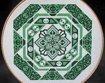 Victorian Mausoleum - Cross Stitch PDF Pattern