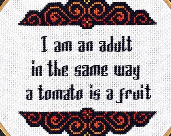 Tomato Adult - Cross Stitch PDF Pattern