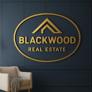 Custom Laser Cut Business Sign – Metal Logo Sign – Custom Logo Wall Art – Indoor / Outdoor Signage
