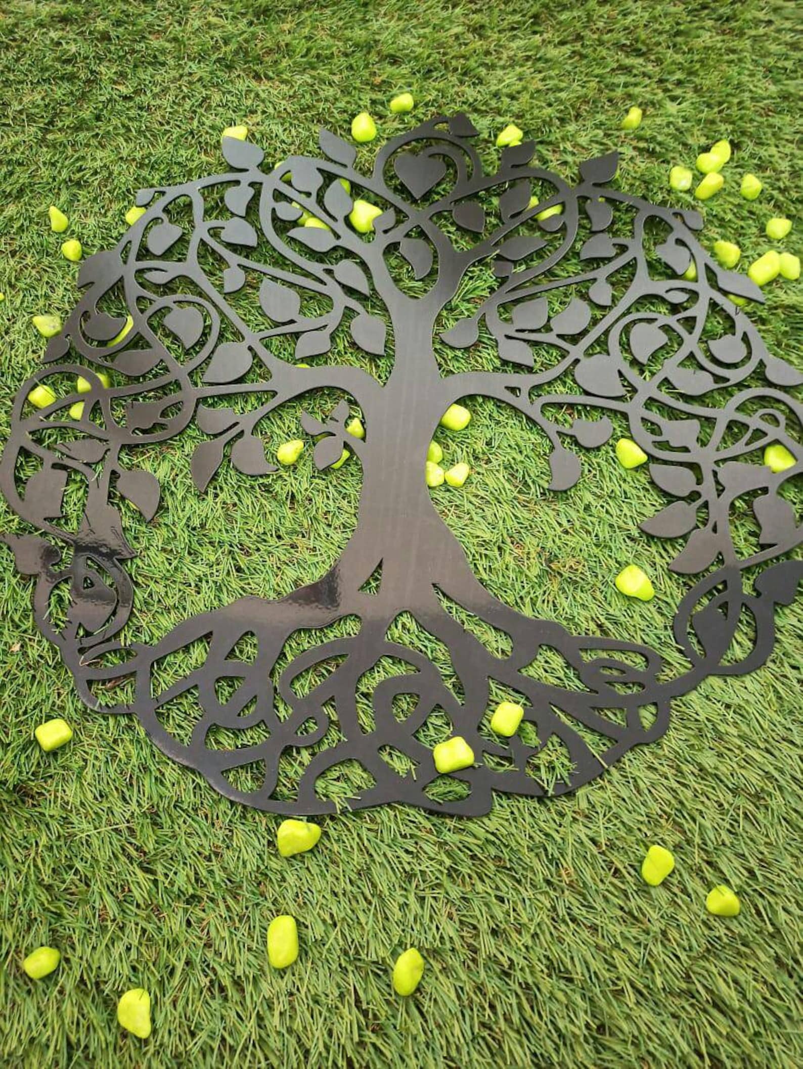 Laser Cut Tree of Life Metal Wall Art Metal Tree of Life Art Metal Tree