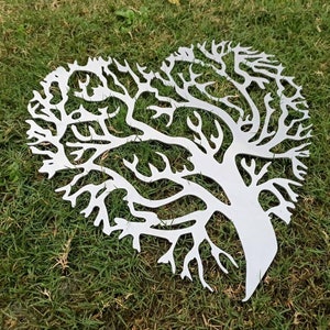 Metal Heart Wall Art | Steel Signs | Tree Metal Art | Wall Decor Metal Tree | Metal Tree Sign | Metal Wall Sign