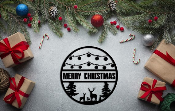 Large metal christmas signs Clearance