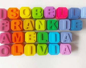 Personalised wax crayons - stocking fillers, Wedding favours, birthday party bag fillers, Easter gifts, perfect crayon gifts for birthdays