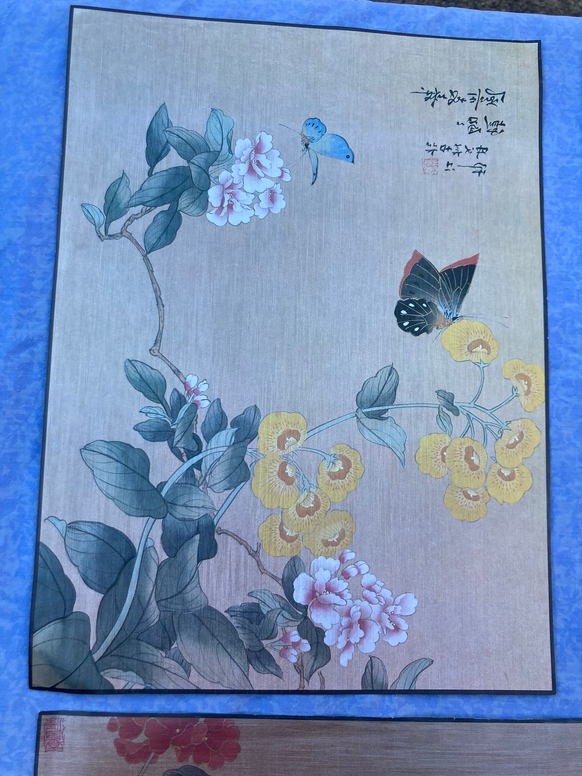 Lot of 5 Beautiful Asian Butterfly Prints Etsy.de
