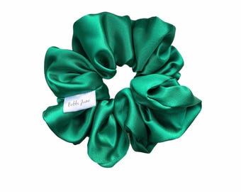 Coletero de satén verde