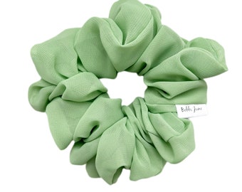 Scrunchie de gasa verde