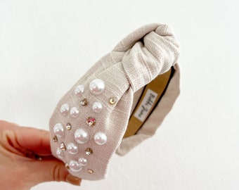 Gem knotted headband