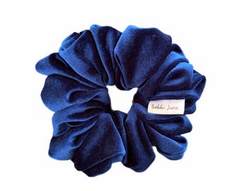 Dark Teal Velvet Scrunchie