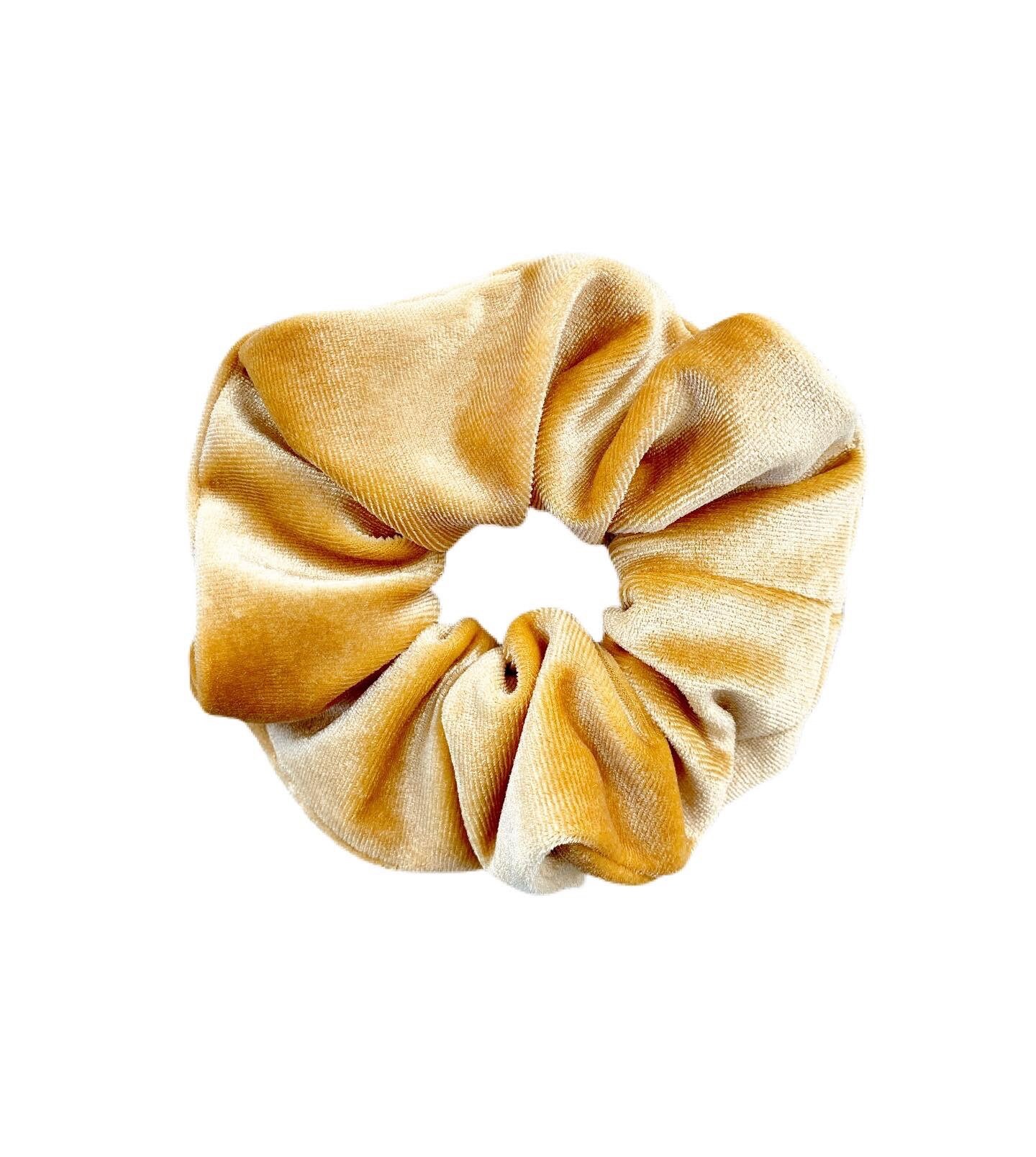 Gold scrunchie deals