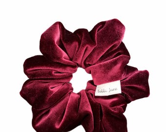 Maroon Velvet Scrunchie
