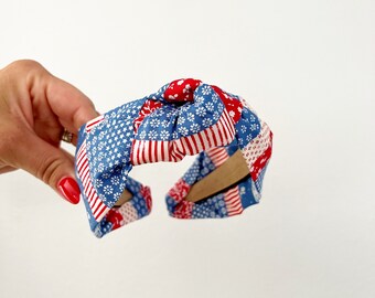 America  Knotted Headband