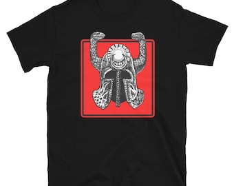 CONAN Thulsa DOOM Cult War Helmet T-SHIRT - 80’s Arnold Movie