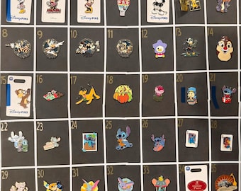 Authentic Disney Pin villain, princess, Donald, Mickey, minnie, goofy, Pluto, Dale, chip, Aladdin, Ariel, jasmine, and Belle - You Choose!