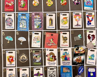 Carded Authentic Disney pins! Pick a pin! WDW. Christmas, Pluto, 70 Disneyland, princess, cruise, marathon, ratatouille, tink & more!
