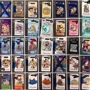 Carded Authentic Disney pins! Pick a pin! WDW. 25 year, passholder, 50 year, medals, wish, villain, NBC, supporting Cast cluster & more!