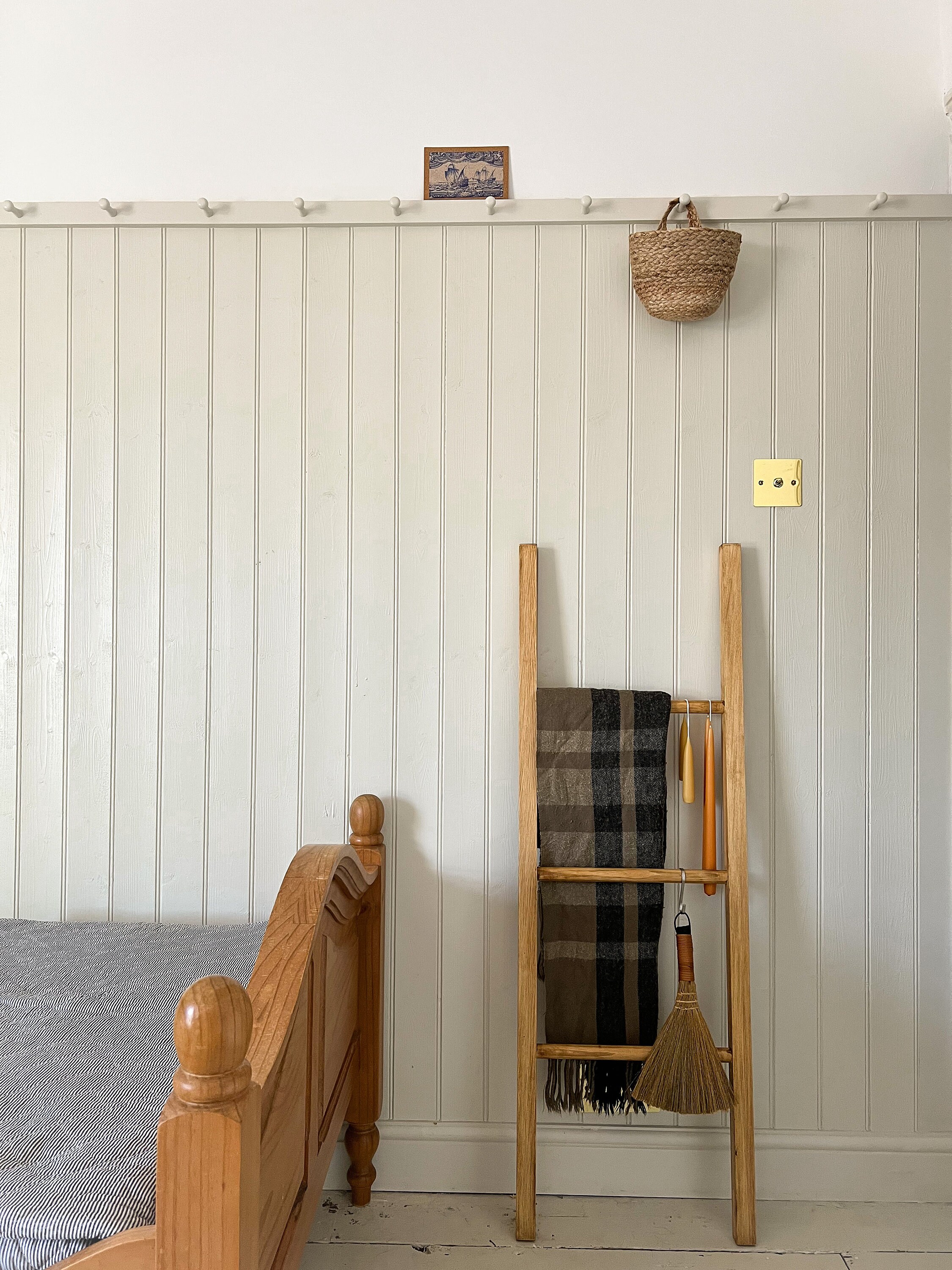 Escalera de manta de granja vintage / Escalera decorativa / Escalera de  madera rústica / Escalera de toallas / Escalera de edredón colores  adicionales disponibles -  España