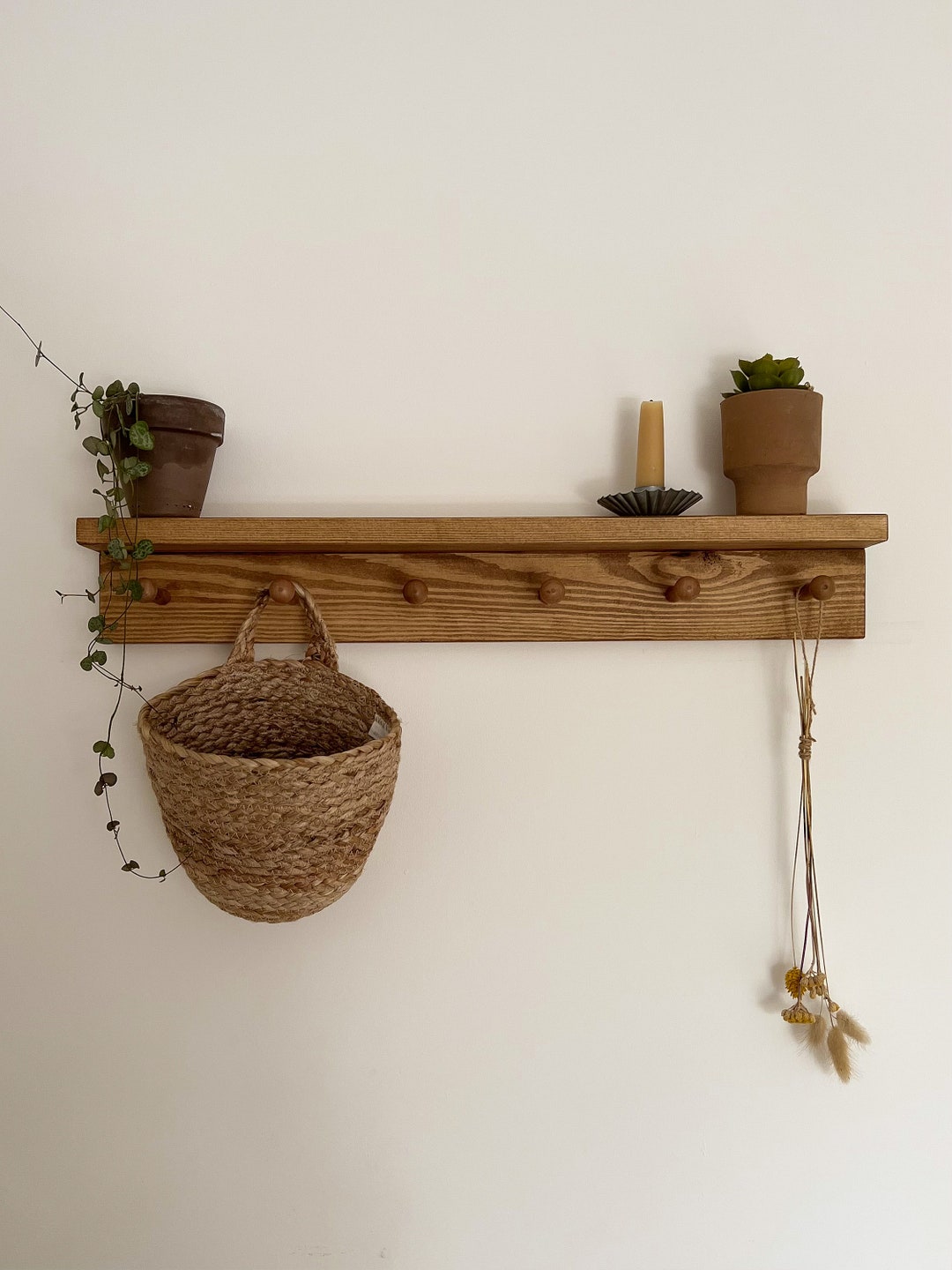 chair rail diy peg rail shelf