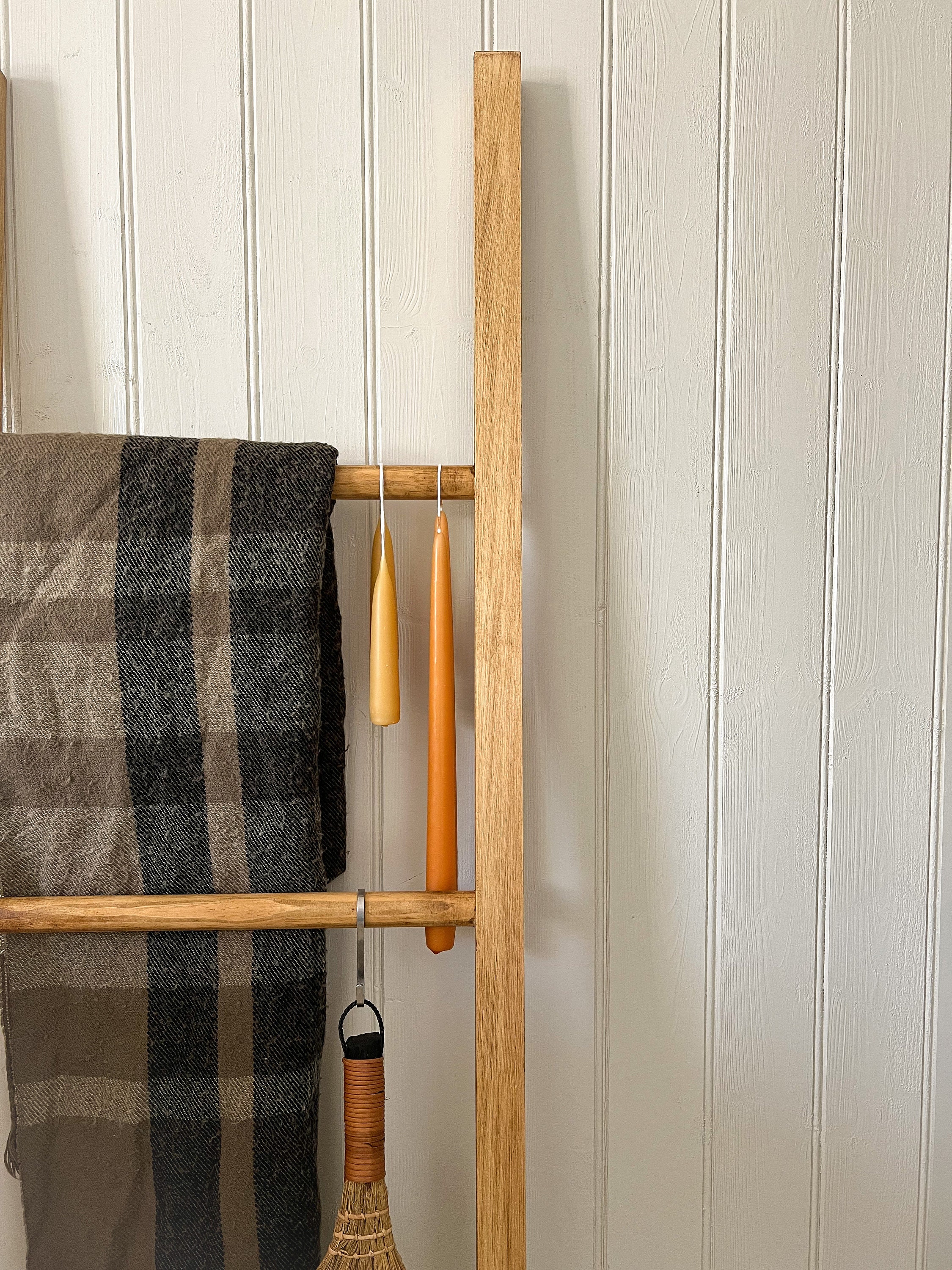 Rustic Wood Blanket Ladder | Wood Towel Rack | Folkhaus - Etsy