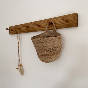 Shaker Peg Rail made from Solid Wood Peg Rail Peg Hooks Coat Hook Kitchen Rail Handcrafted Folkhaus image 3