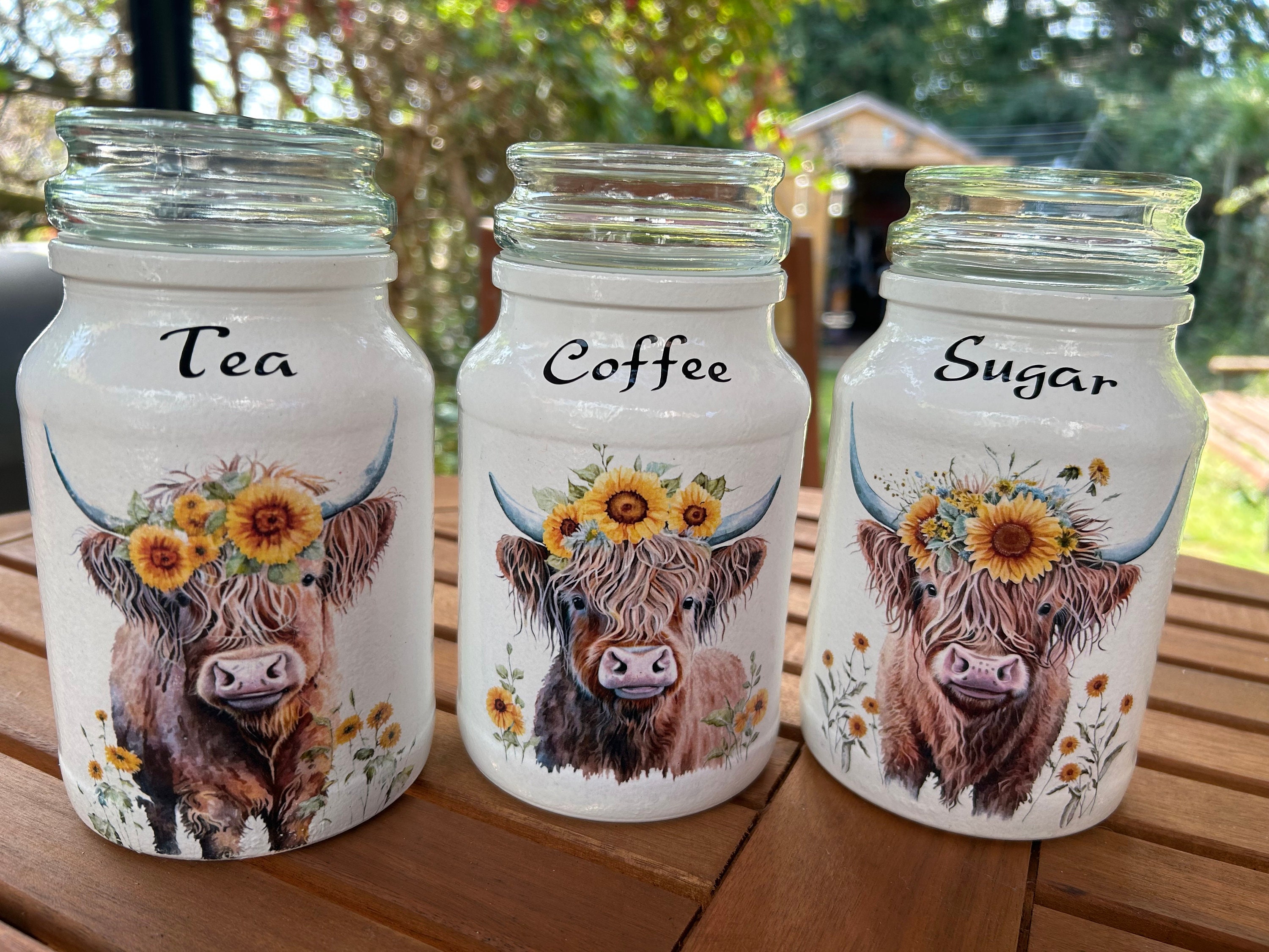 Storage Jars Multi Coloured Tea Coffee Sugar Canisters Whittard