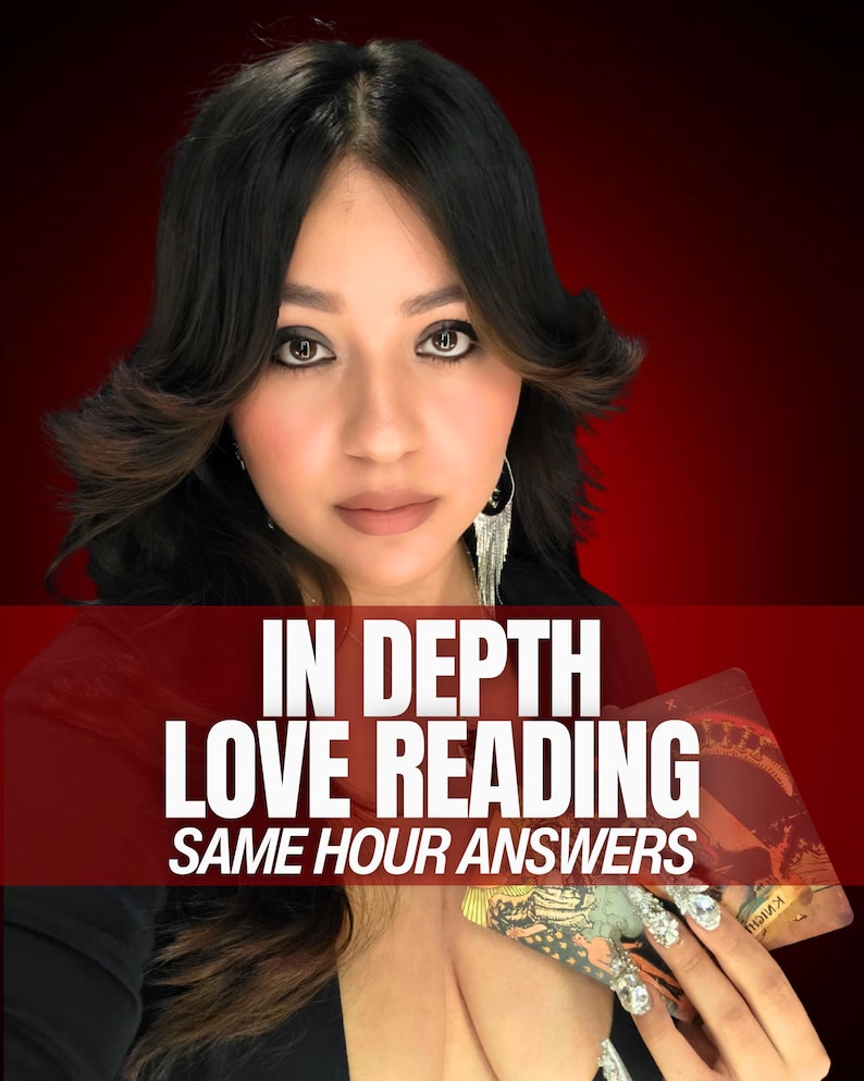 Same Hour Detailed Love Tarot Reading | Psychic Guidance, Soulmate Insight, Fortune Teller Readings | Written PDF image 1