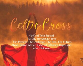 Full Psychic Card Reading by Clairvoyant Psychicgoddess1, Prediction Tarot Cards 98% Acct. CELTIC CROSS reading