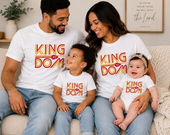 Matching Family Chiefs Shirts | Mom Dad Toddler Baby Matching Shirts | Game Day Family Outfit | KC Kingdom Collection | Gift