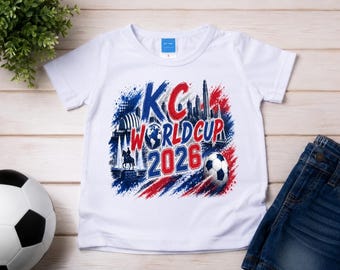 KC World Cup 2026 Toddler Shirt | Kansas City Soccer Shirt | Kids Soccer Tee | Red White Blue Graphic Tee | Youth Fan Shirt