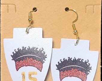 mahomes arrowhead Earrings | Kansas City football earrings | Arrowhead Earrings | Game Day Earrings