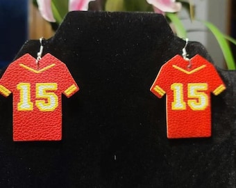 Mahomes & Pacheco Earrings Bundle | Kansas City Chiefs Fan Jewelry | Game Day Accessories | Football Earrings | NFL Spirit Wear