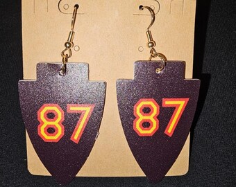 Mahomes Kelce Earrings Set: Chiefs Game Day Jewelry