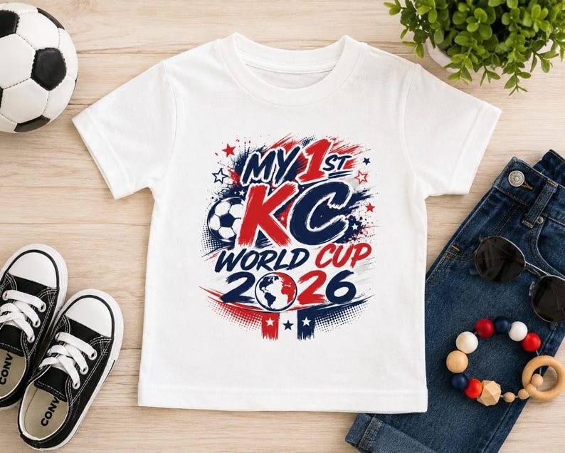 My 1st KC World Cup 2026 Onesie | Kansas City Soccer Baby Bodysuit | First World Cup Outfit | Baby Shower Gift afbeelding 2