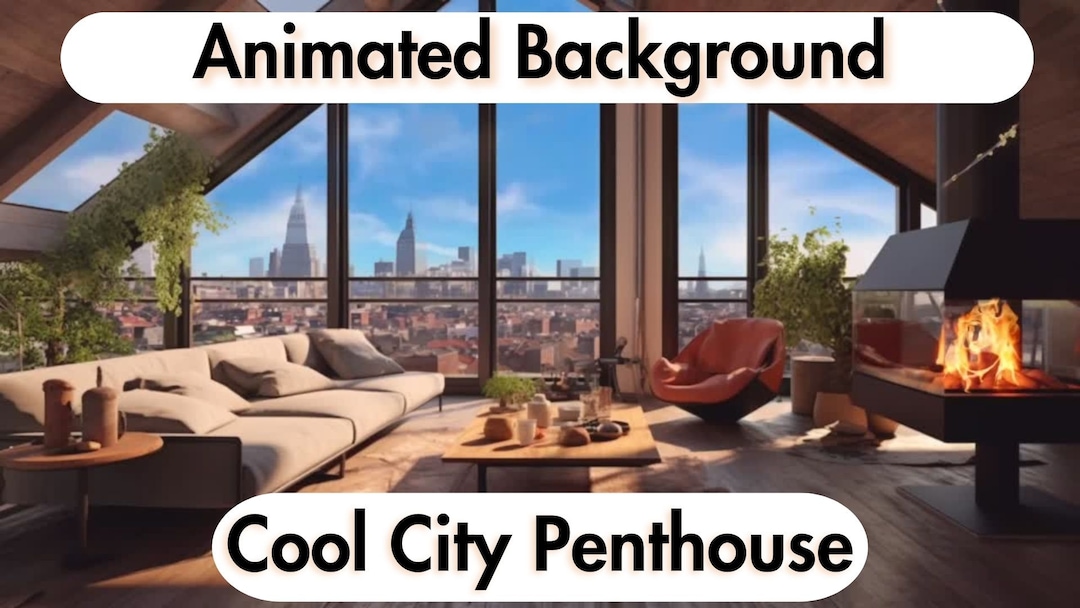 Professional Animated Background for Zoom, Teams, Skype, Animated