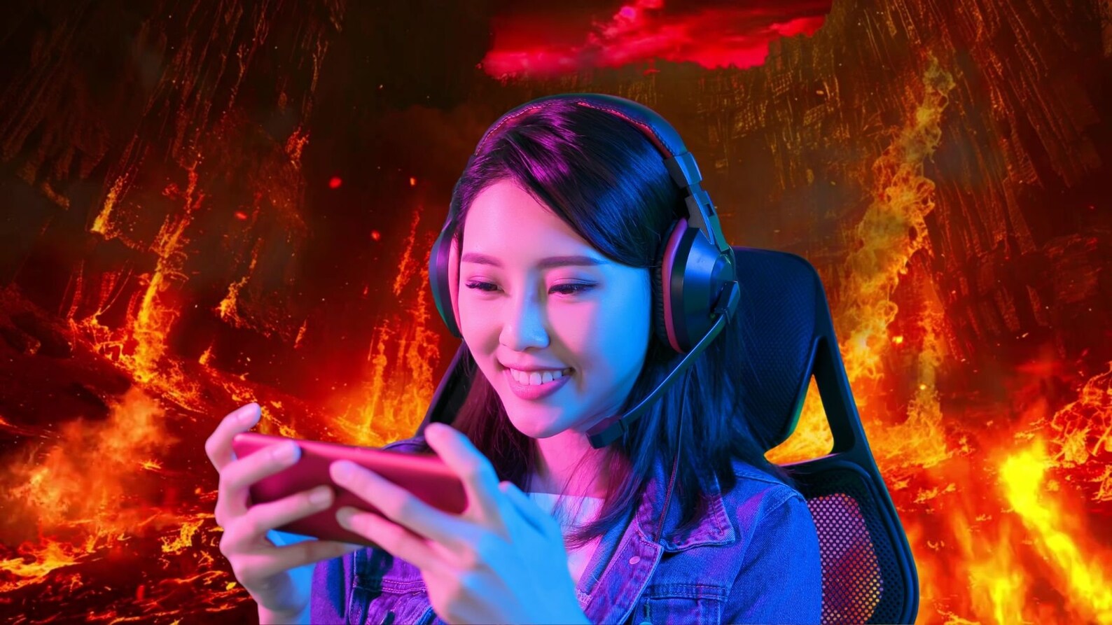 HELL Animated Background for Student, Vtuber, Zoom, Teams, Skype ...