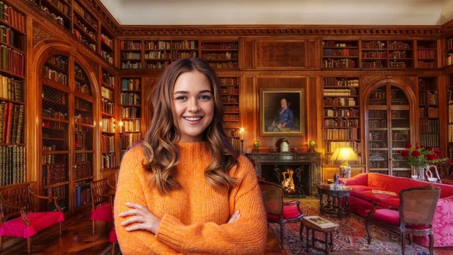 Animated Edwardian Library Background: Zoom, Teams, Skype (MP4 & PNG ...
